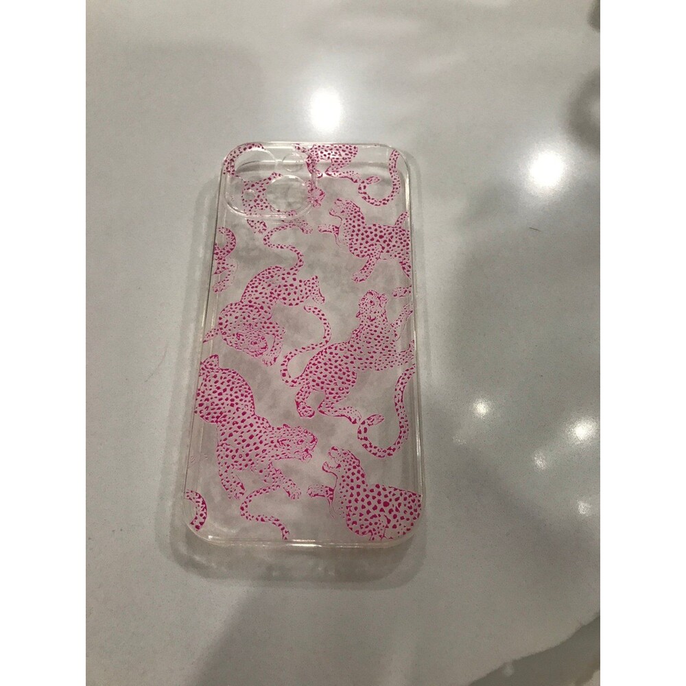 Jaguar leopard iPhone 15 clear phone case